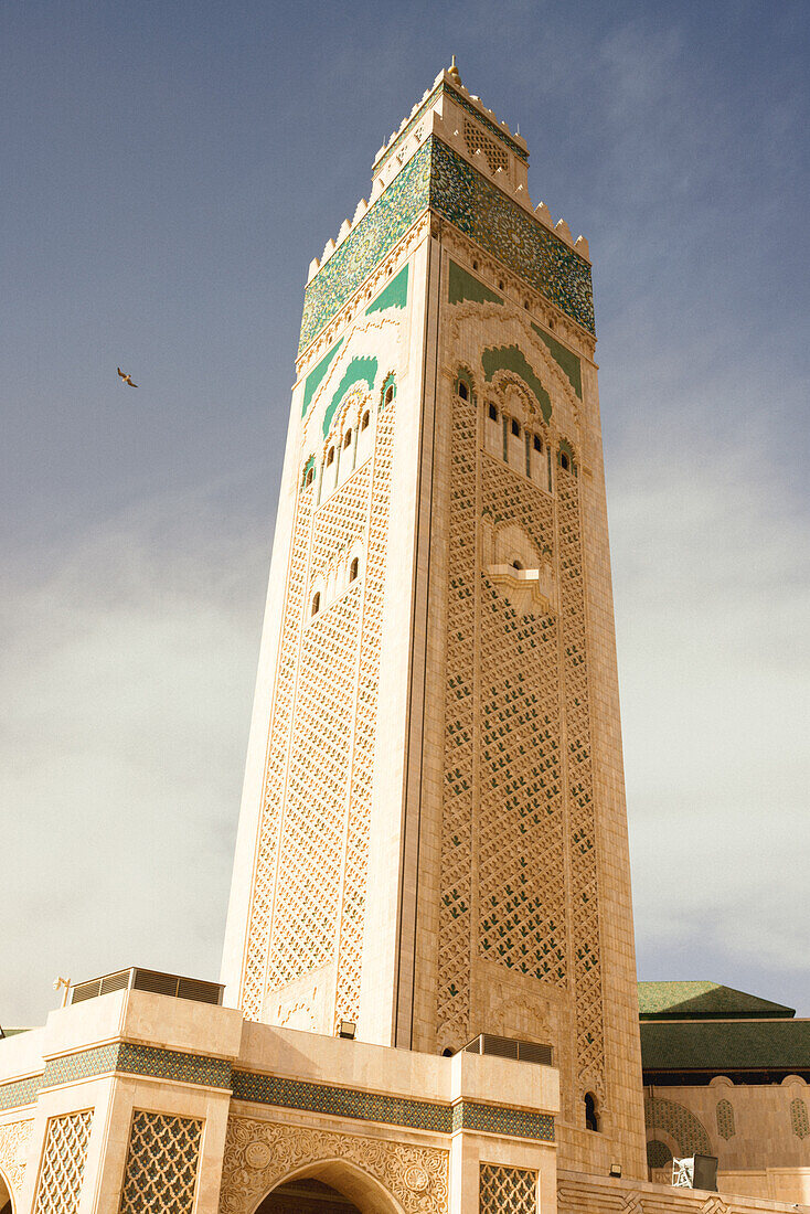  Hassan II Mosque in Morocco, Casablanca, one of the largest mosques in the world. 