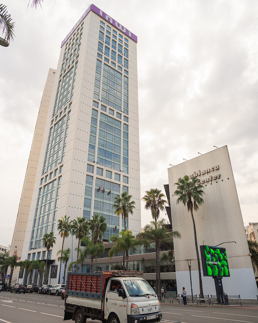  Twin Center skyscrapers in Morocco, Casablanca, the most densely populated city in Morocco. 