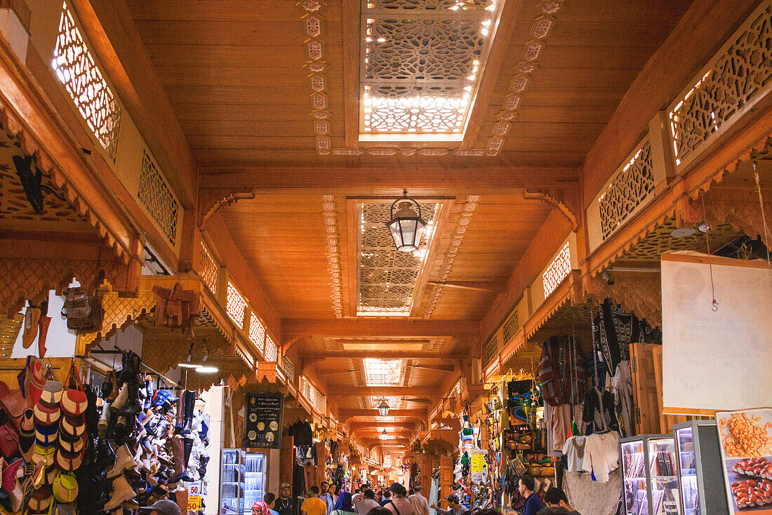  Street photography of the Medina, the old central market place of Rabat, in Morocco. 