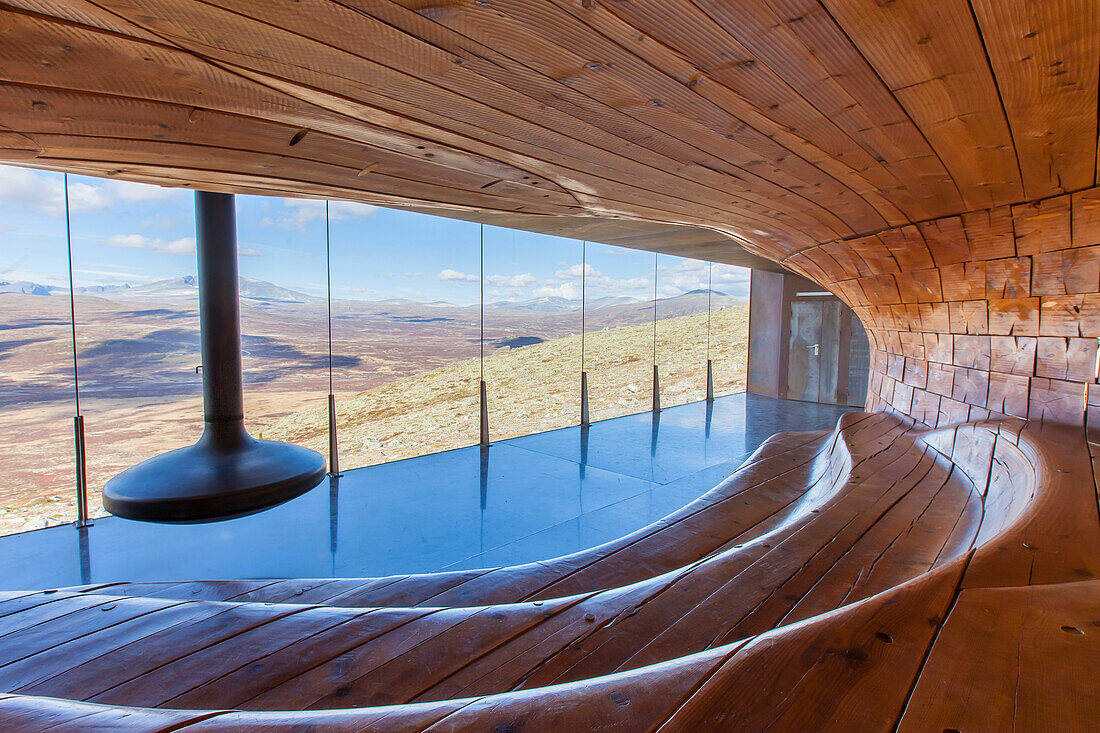  Snohetta viewpoint, viewpoint to the highest mountain in Norway, Dovre, Oppland, Norway 