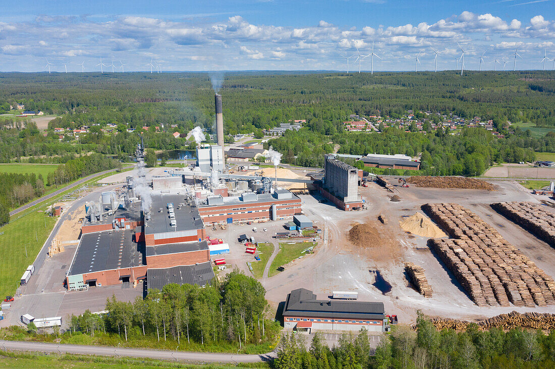 Papierfabrik, Värmland, Schweden