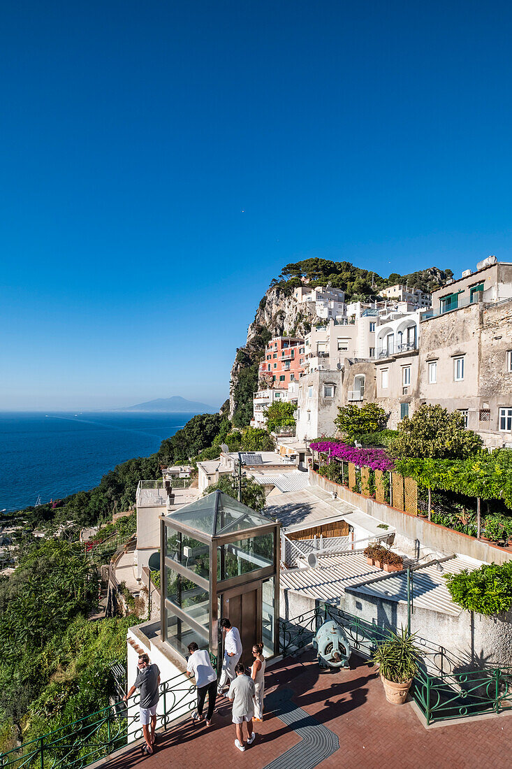  View from the Piazzetta of Capri, Capri, Gulf of Naples, Italy 