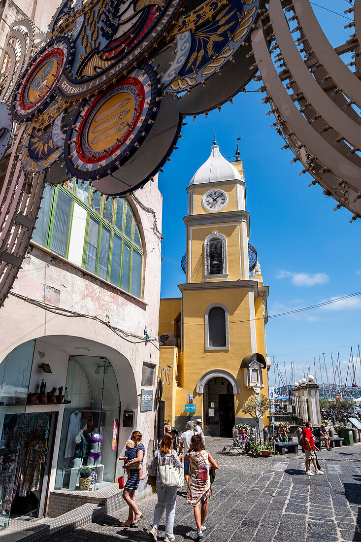 Kirche Santa Maria, Marina Grande, Insel Procida, Golf von Neapel, Italien