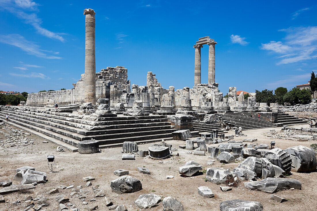 The ruins of the Temple of Apollo at Didyma. Didim, Aydin Province, Turkey.