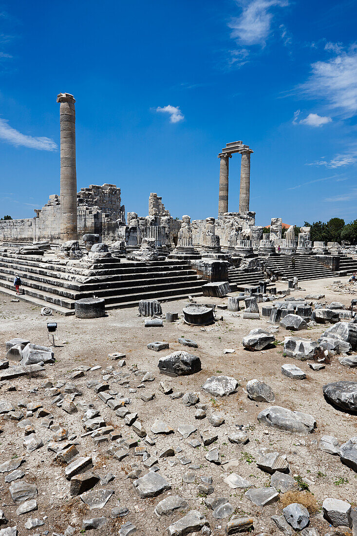 The ruins of the Temple of Apollo at Didyma. Didim, Aydin Province, Turkey.