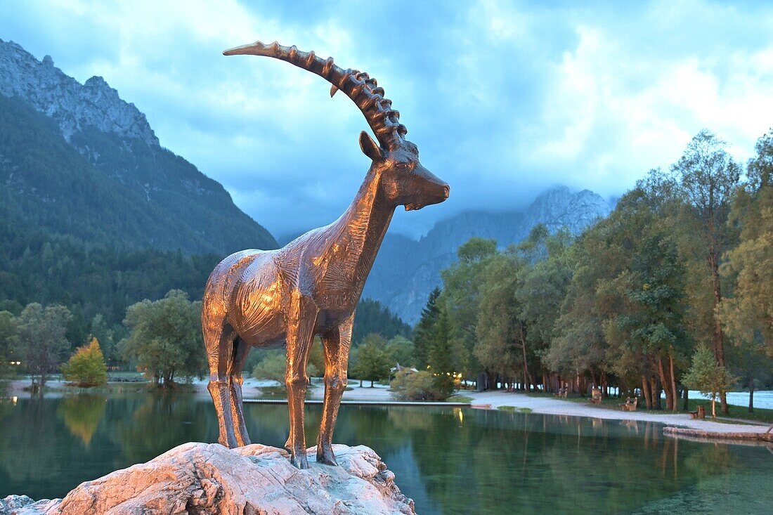  at Lake Jasna near Kranjska Gora, Julian Alps, Slovenia 