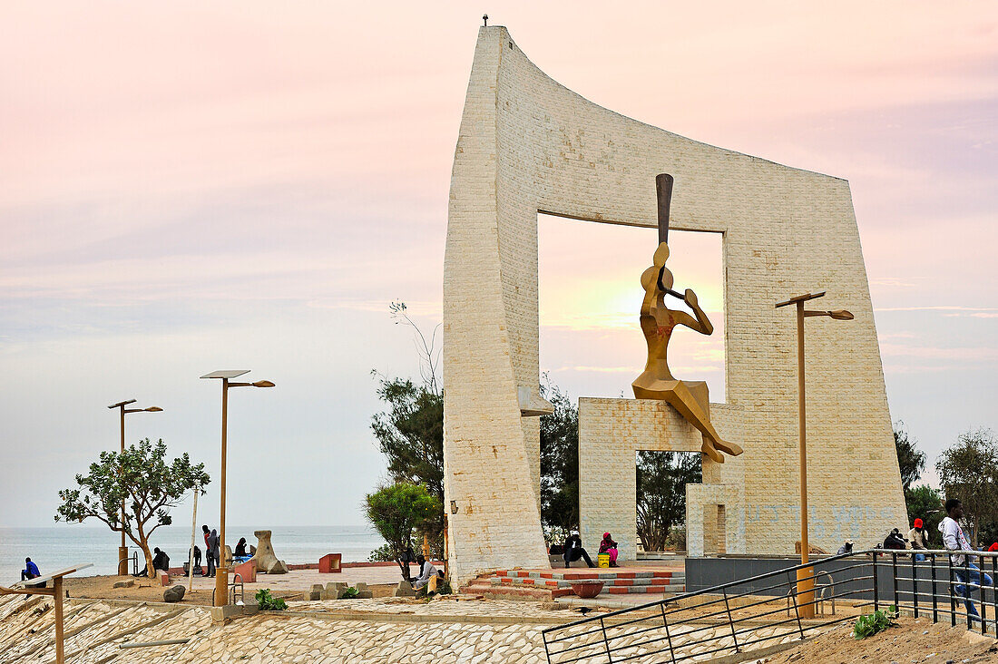 Third Millennium Gate (architect Pierre Goudiaby Atepa) by the Atlantic Ocean, West-Corniche, Dakar,Senegal, West Africa