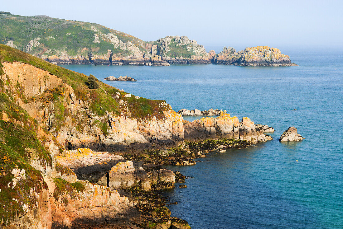 Bucht Saints Bay, Insel Guernsey, Vogtei Guernsey, britischer Kronbesitz, Ärmelkanal, Atlantik, Europa