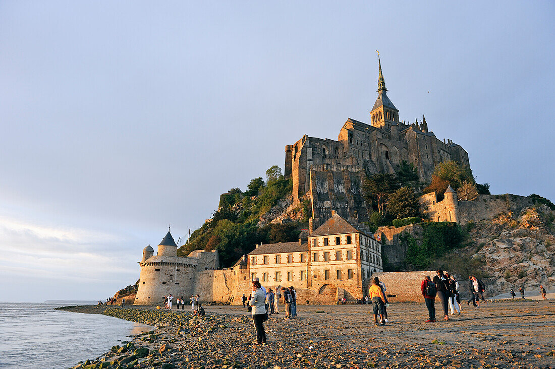 Bucht von Mont-Saint-Michel, Département Manche, Normandie, Frankreich, Europa