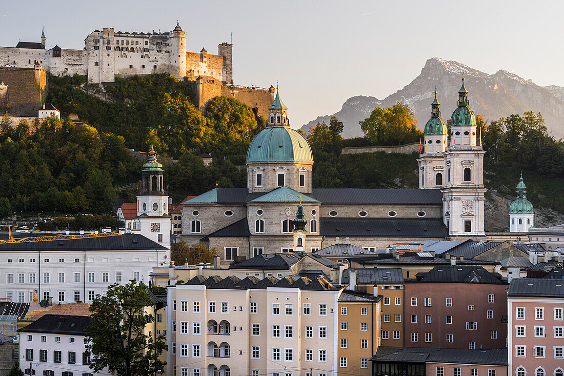  Salzburg Cathedral, Hohensalzburg Fortress, Untersberg, Salzburg, Austria 