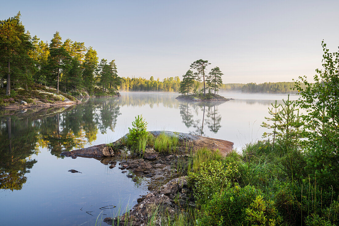  Lake in Glaskogen Nature Reserve, Värmland County, Sweden 