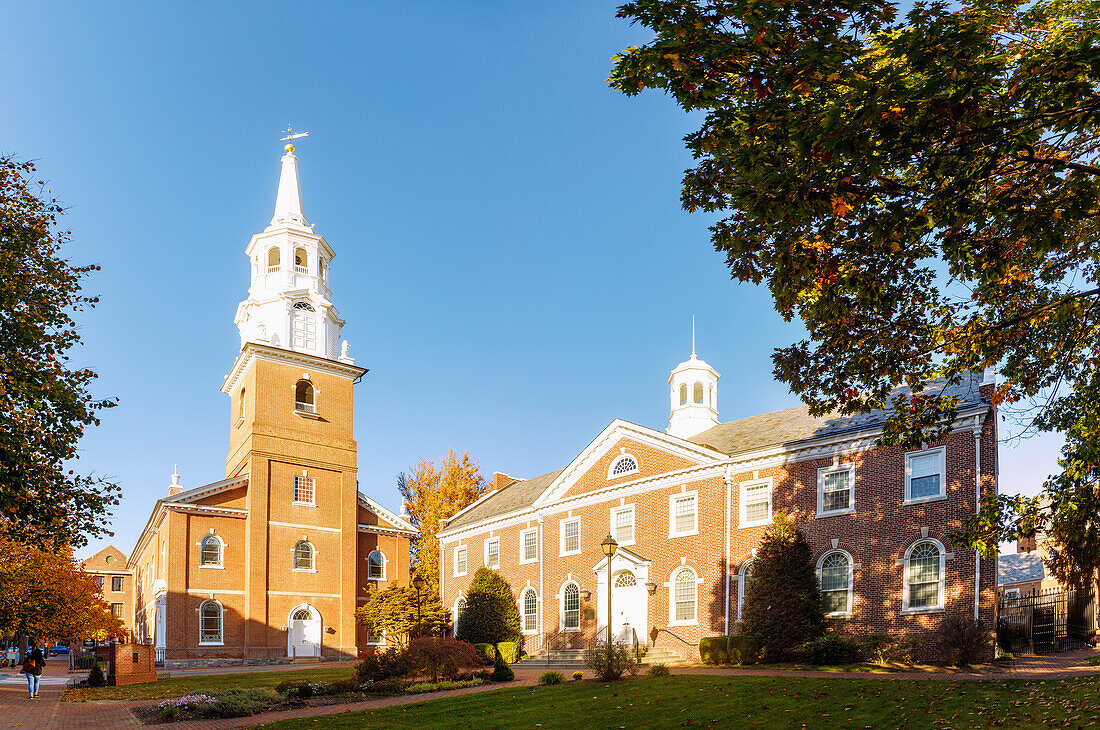  Holy Trinity Lutheran Church in Historic Downtown in Lancaster in Pennsylvania Dutch Country, Pennsylvania, USA 