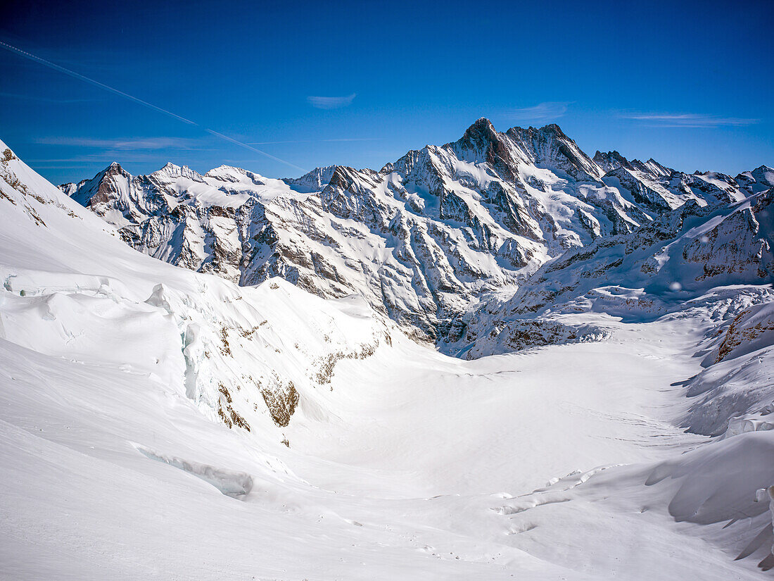  Glacier Ischmeer, Eismeer, Eiger, Alps, Wengen, Grindelwald, Canton of Bern, Bern, Valais, Switzerland, Europe 