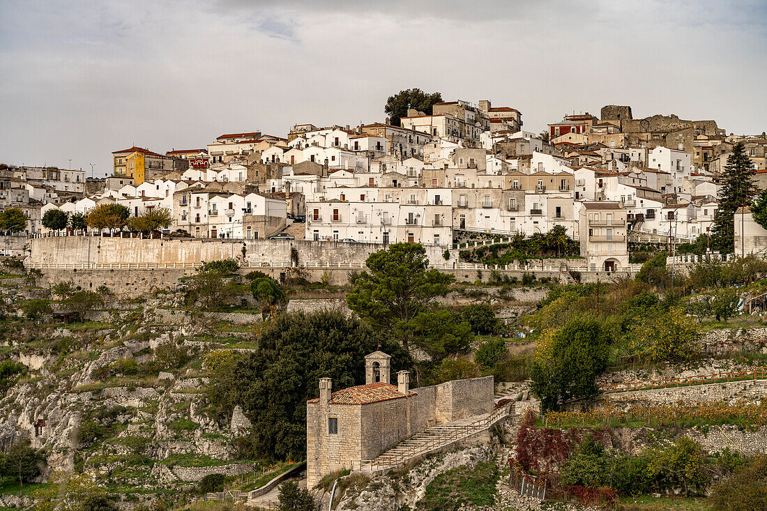 Stadtansicht Monte Sant’Angelo, Gargano, Apulien, Italien, Europa