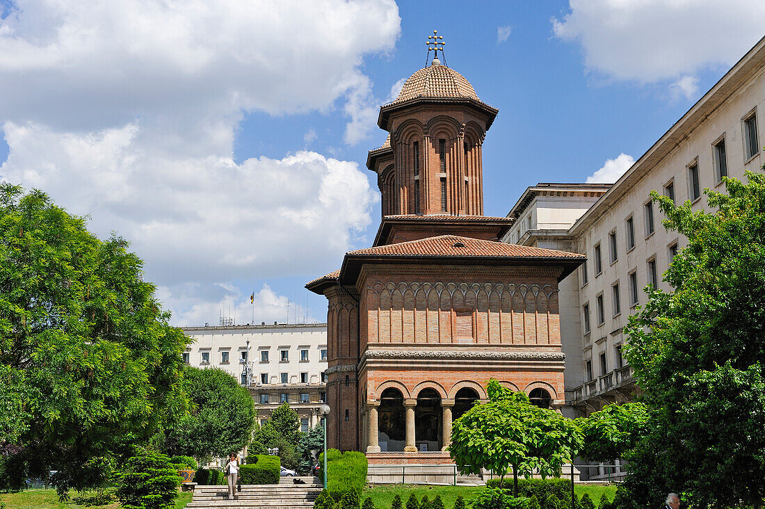 Orthodoxe Kirche Kretzulescu auf der Calea Victoriei Platz der Revolution, Bukarest, Rumänien, Osteuropa