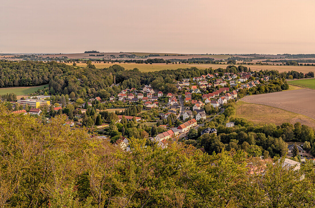  View over Nossen, Saxony, Germany 