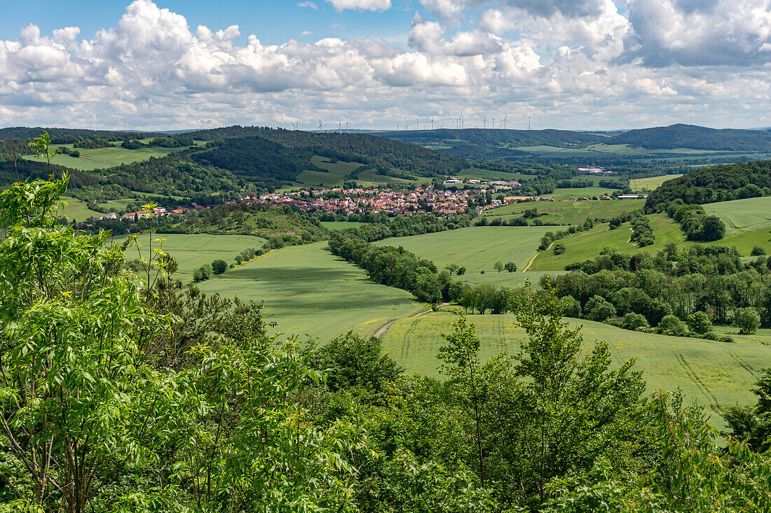 Landschaft bei Ifta zwischen Hessen und Thüringen, Deutschland  