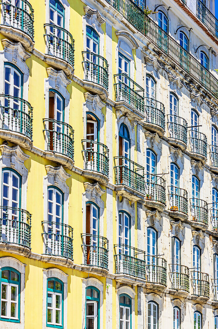 Stadtansichten rund um den Platz Praca do Comercio, Altstadt  Baixa Pombalina, Lissabon, Region Lisboa, Portugal