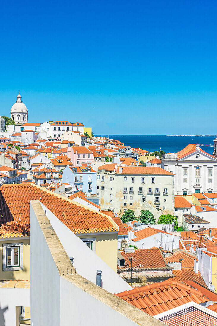  City views of the district of Sao Miguel, Lisbon, Portugal 