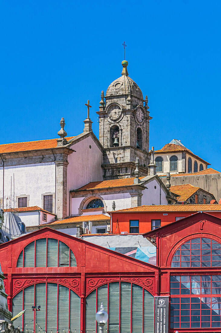  Views of the old town district of Ribeira in Porto, Portugal 