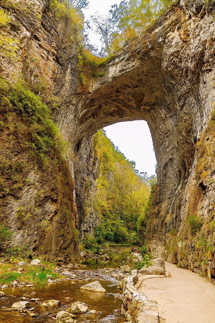  Natural Bridge at Natural Bridge State Park in Rockbridge County, Virginia, USA 