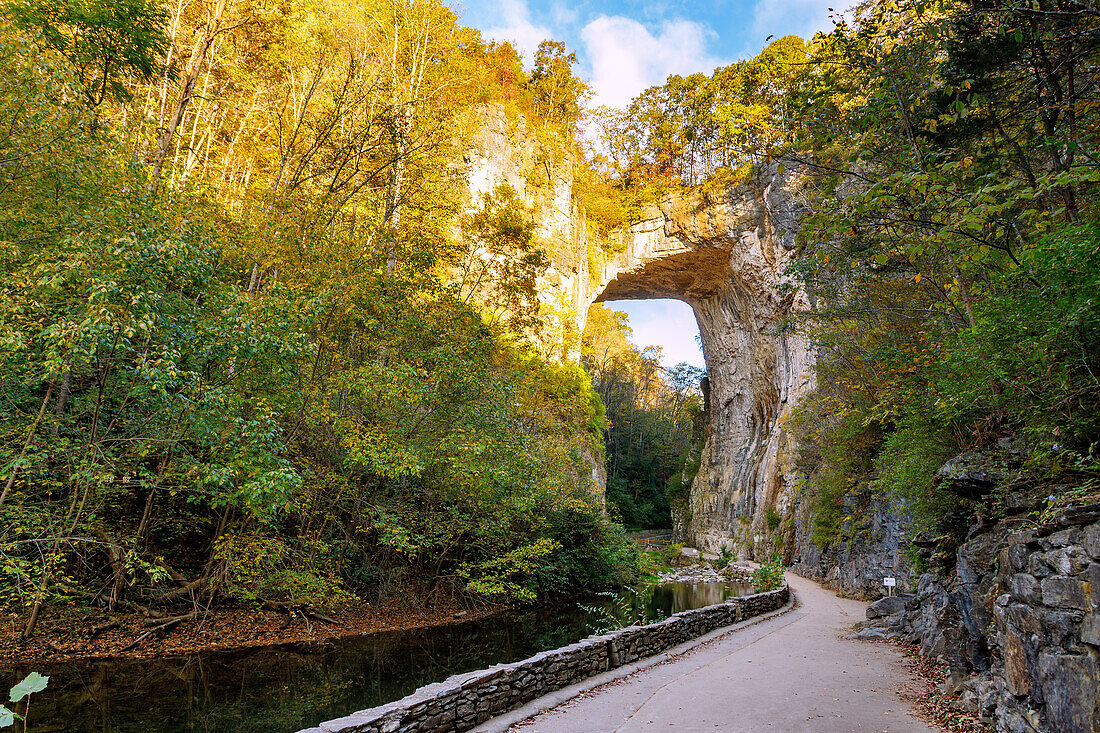  Natural Bridge at Natural Bridge State Park in Rockbridge County, Virginia, USA 