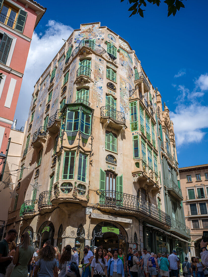 Gebäude 'Can Forteza Rey', Plaça del Marquès del Palmer, Altstadt, Palma de Mallorca, Mallorca, Balearen, Mittelmeer, Spanien