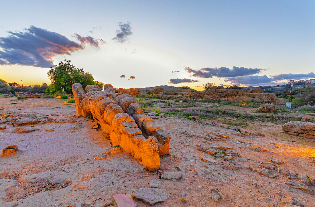 Telamone statue, Valley of Temples, Agrigento, Sicily, Italy