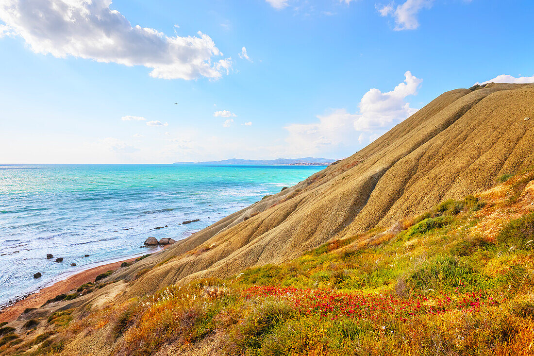  Riserva Naturale di Punta Bianca, Palma di Montechiaro, Agrigent, Sizilien, Italien 