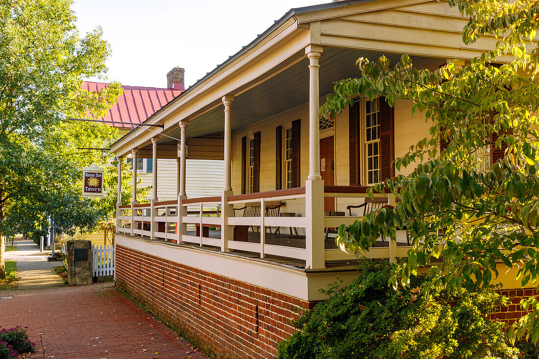 Rising Sun Tavern im Historic District in Fredericksburg, Virginia, USA