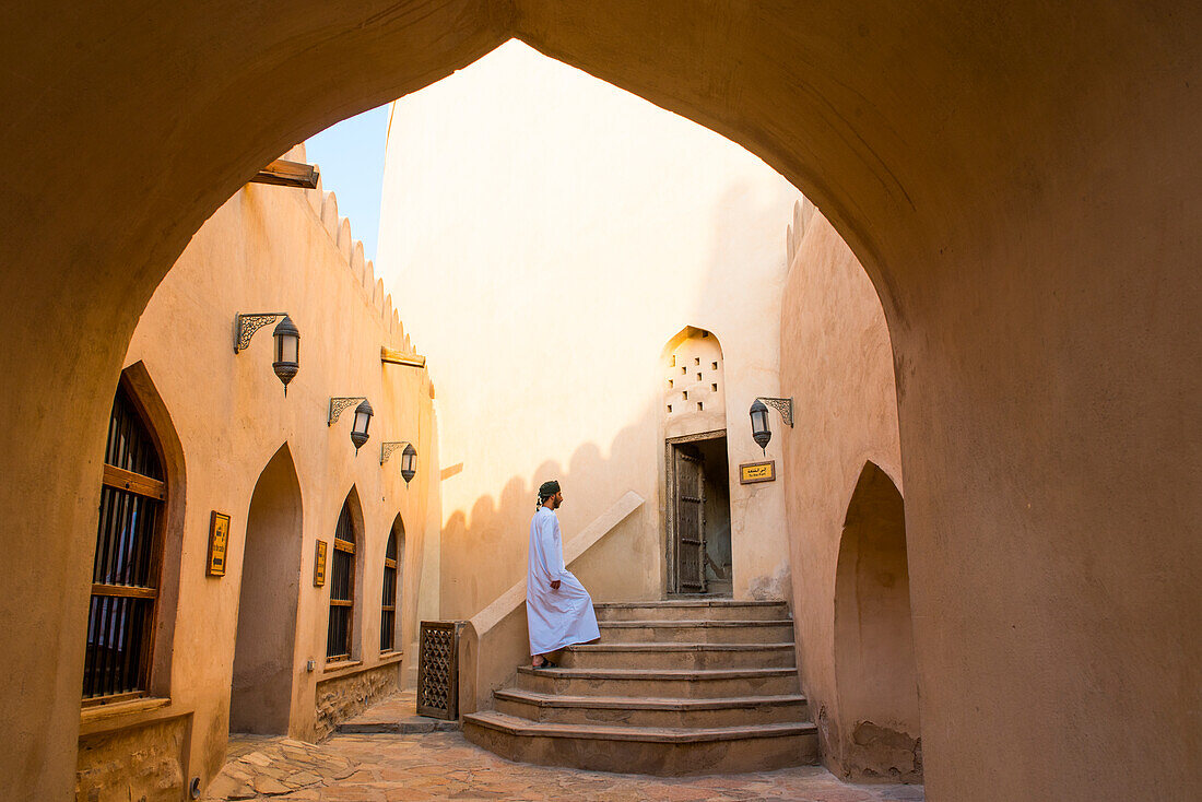 Festung von Nizwa, Region Ad Dakhiliyah, Sultanat Oman, Arabische Halbinsel, Naher Osten