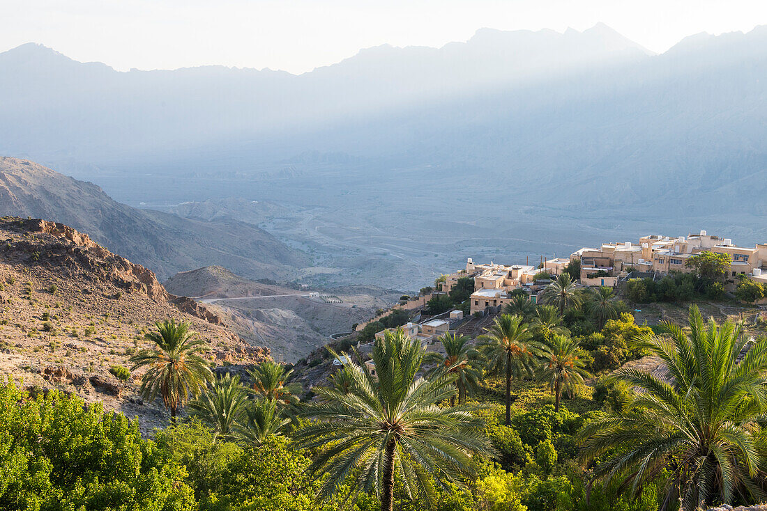 Dorf Wakan, westliches Hadschar-Gebirge, Gouvernement Süd-Batina, Sultanat Oman, Arabische Halbinsel, Naher Osten