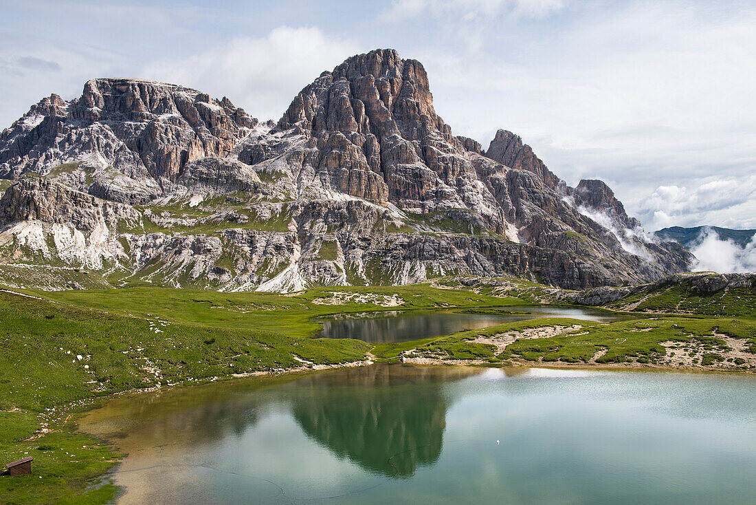 Laghi dei Plani, Naturpark Drei Zinnen, Sextener Dolomiten, Südtirol, Trentino, Italien