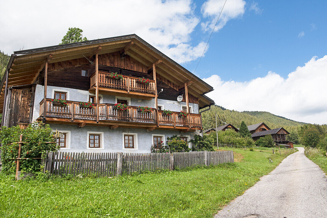 hamlet Haspaberg, Monguelfo-Tesido, Trentino-Alto Adige, Sudtyrol, South Tyrol, Italy, South-central Europe