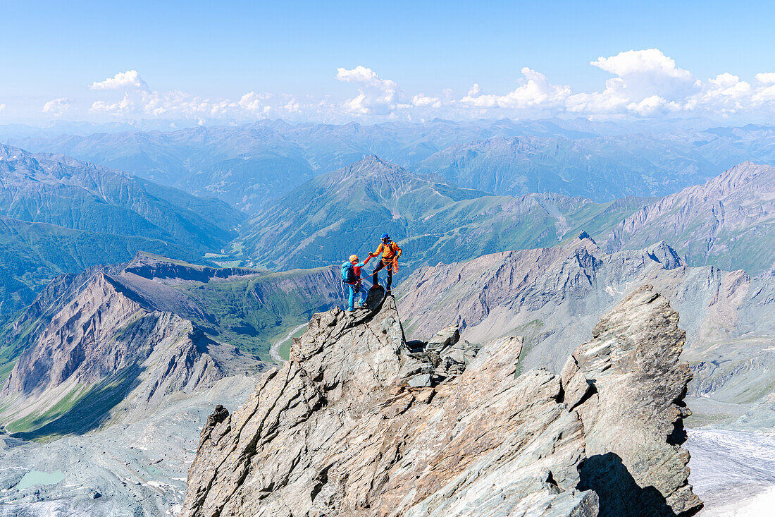 Österreich, Osttirol, Kals, Großglockner, Klettern am Stüdlgrat