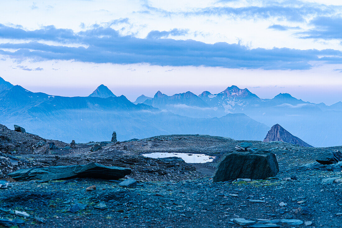 Österreich, Osttirol, Kals, Großglockner, Zustieg zum Stüdlgrat, Ausblick