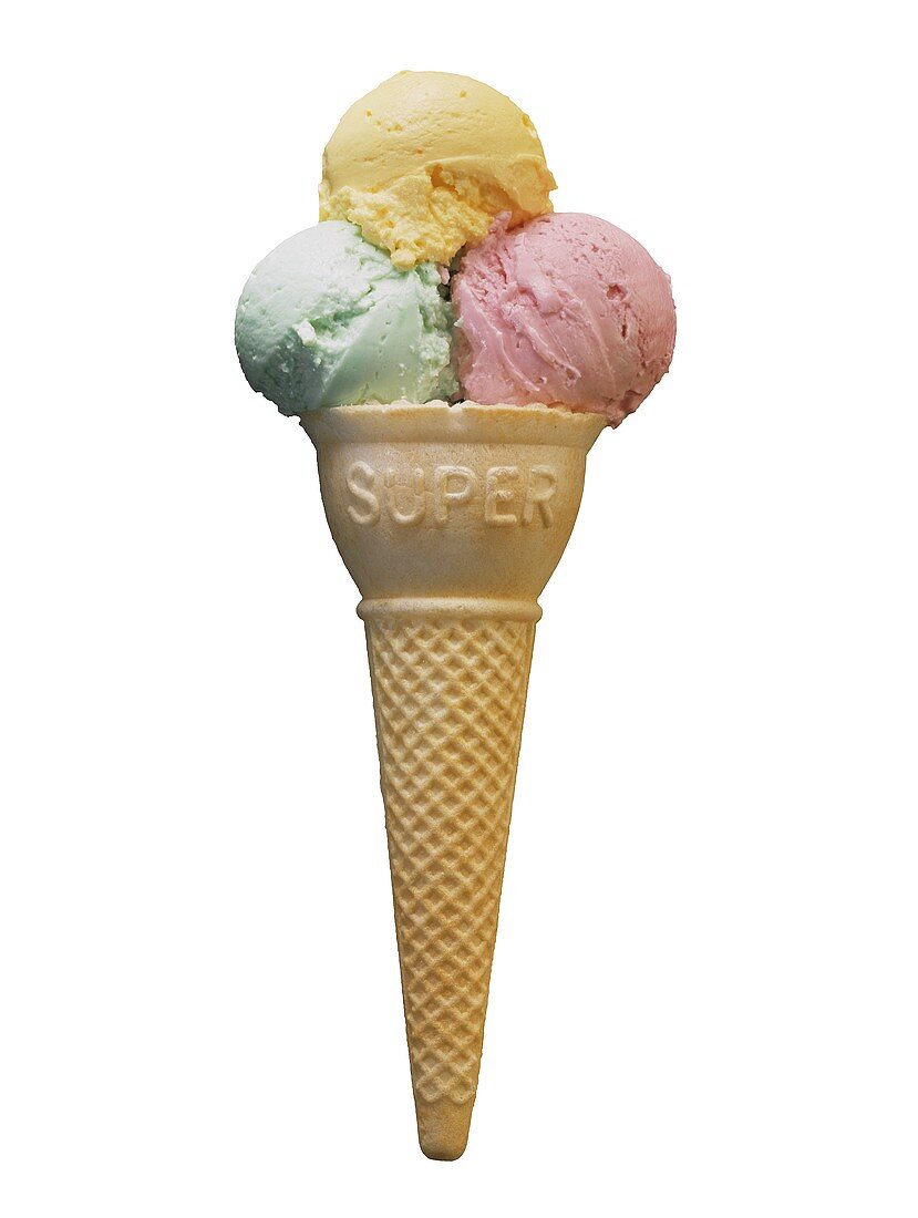 Ice Cream; Three Flavors