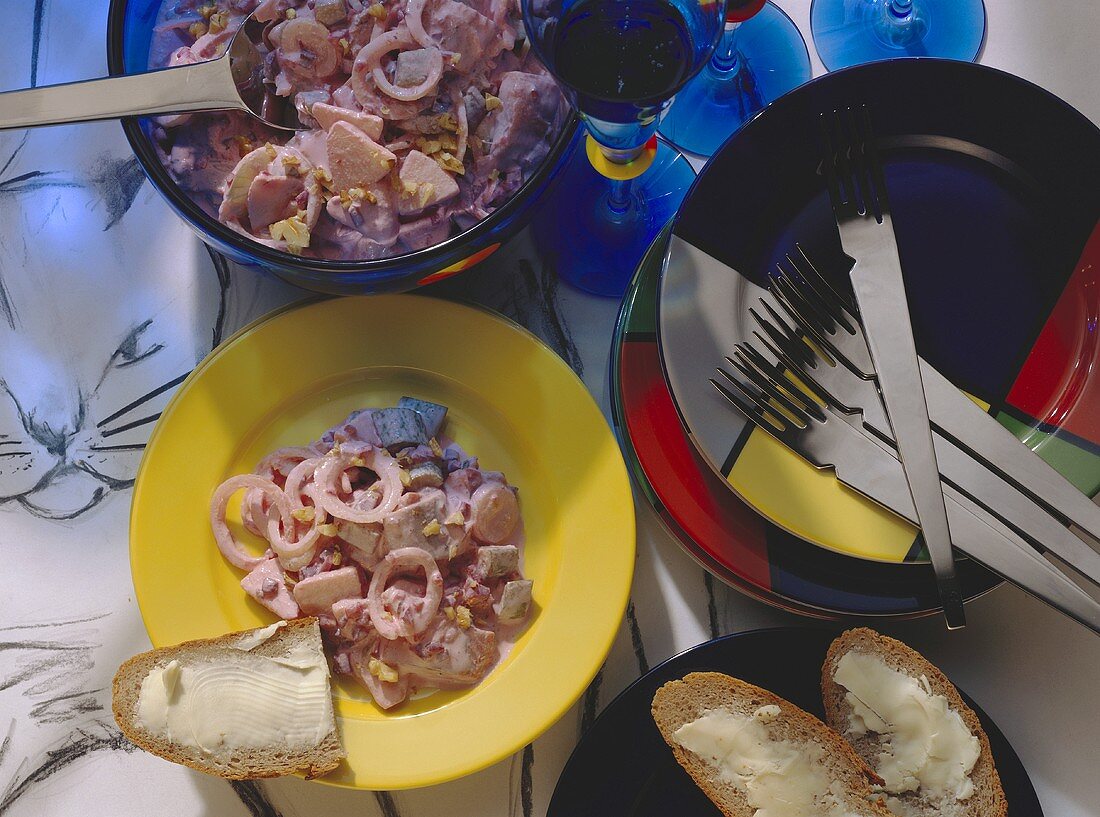 Katerfrühstück mit Heringssalat