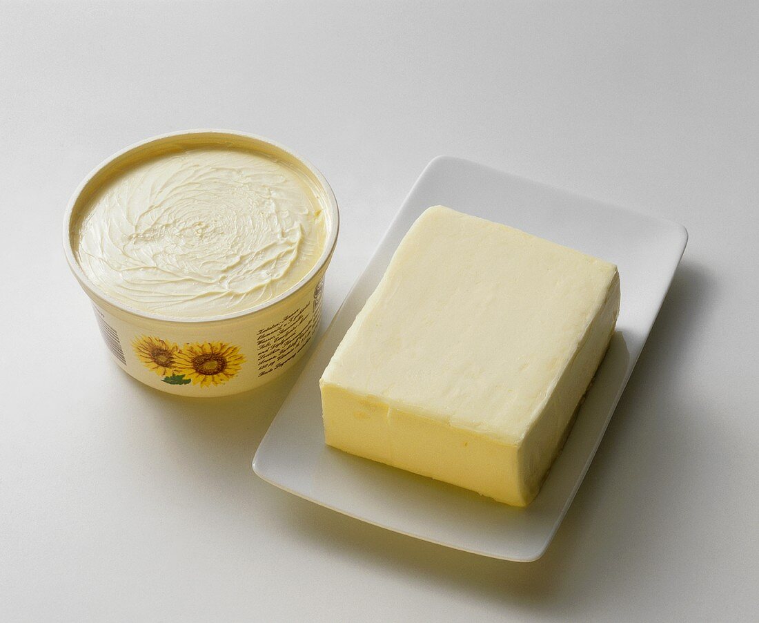 Sonnenblumenmargarine & Butter