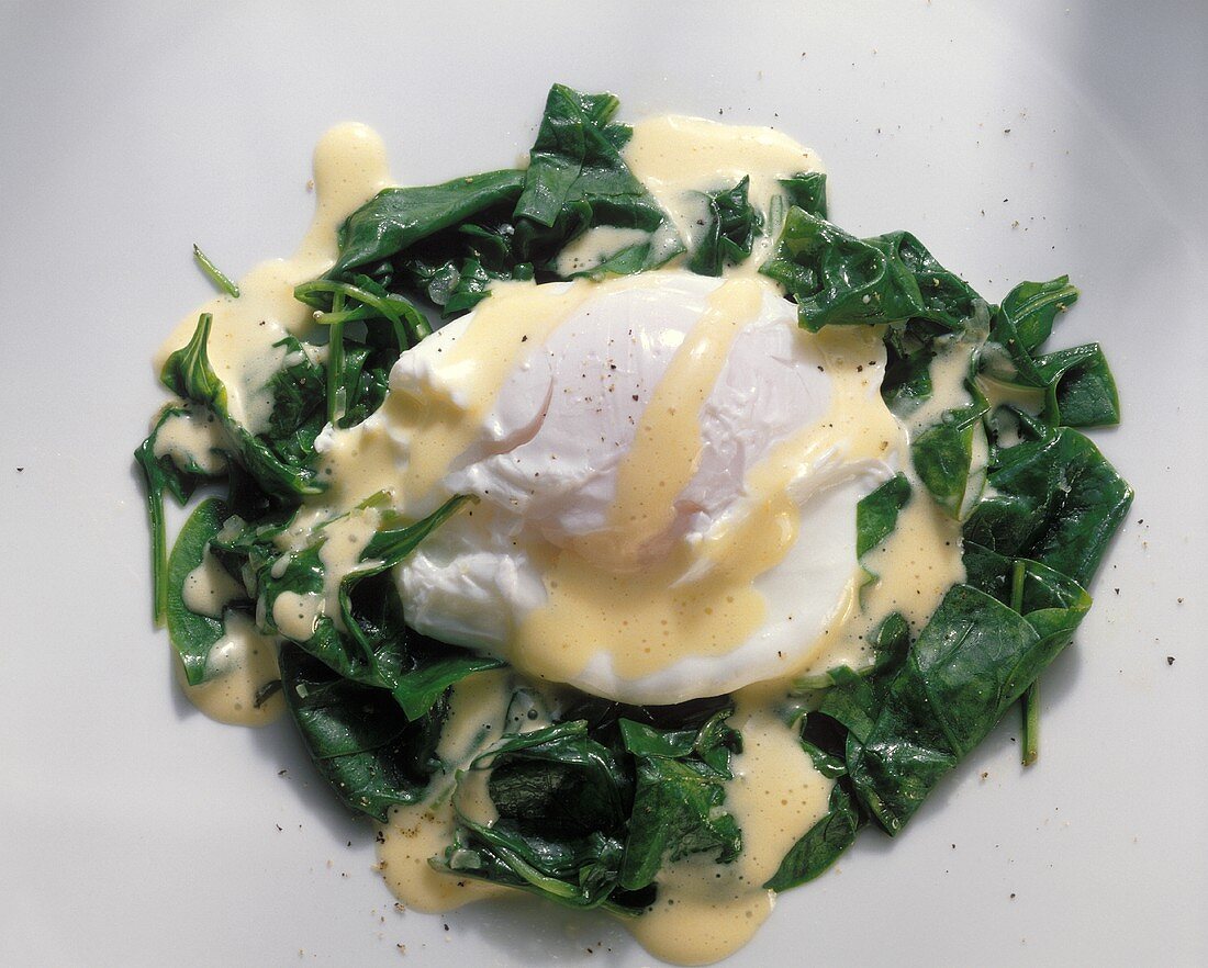 Poached Eggs Florentine-style