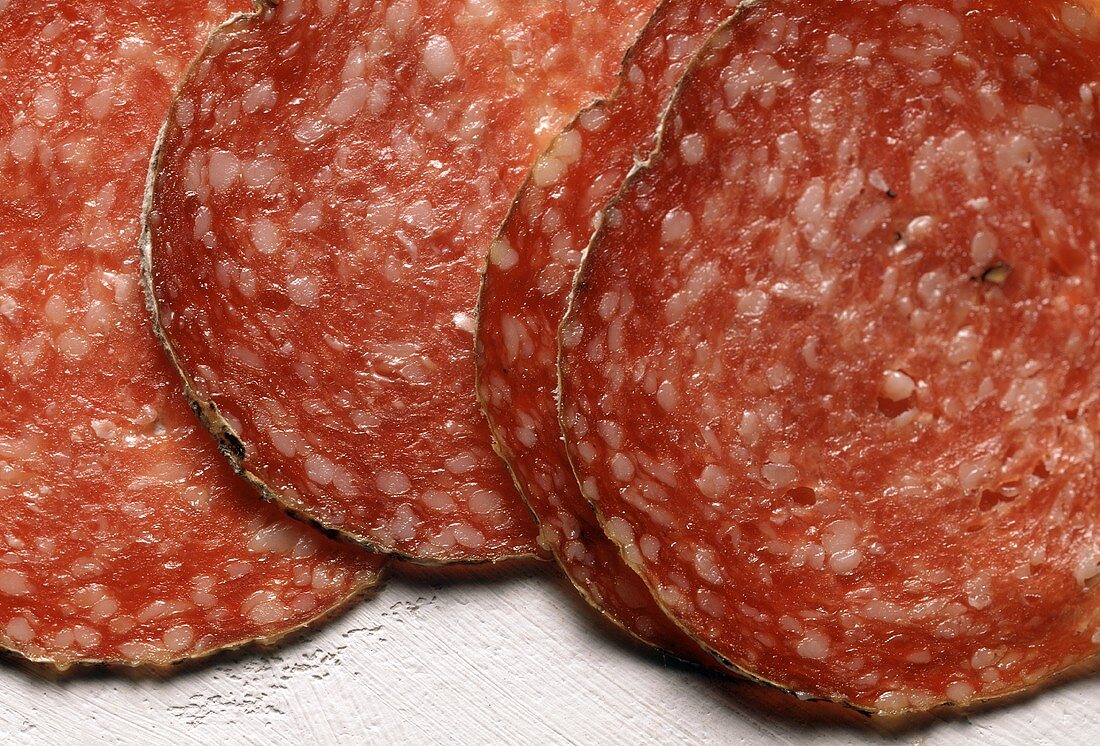 Mailänder Salami in Scheiben