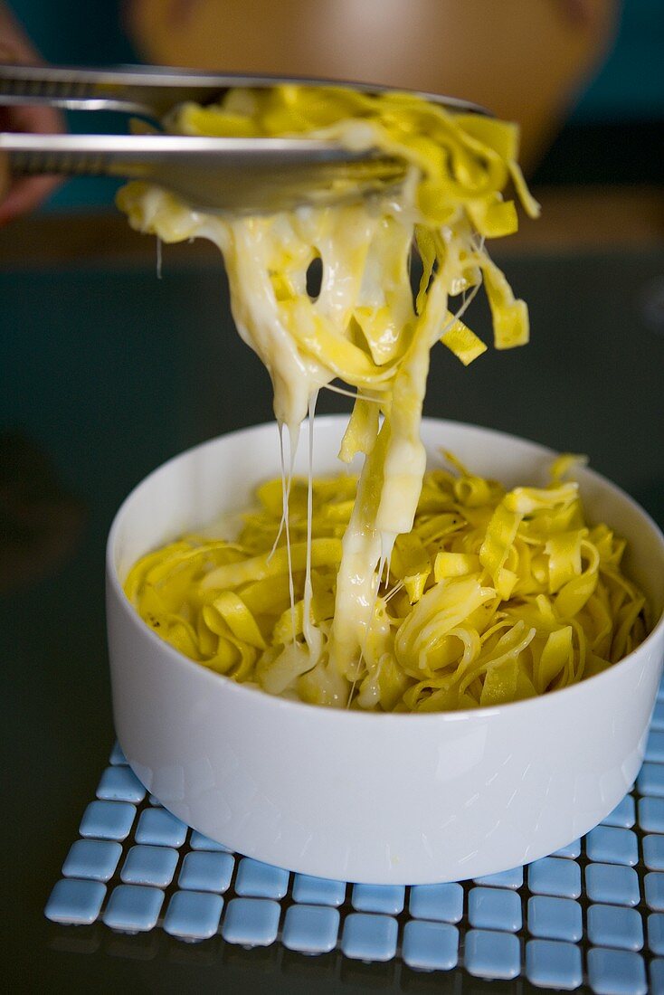 Tagliatelle with cheese