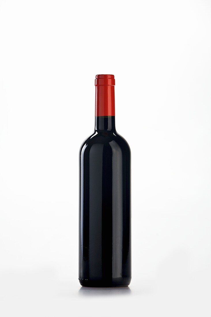 A bottle of red wine