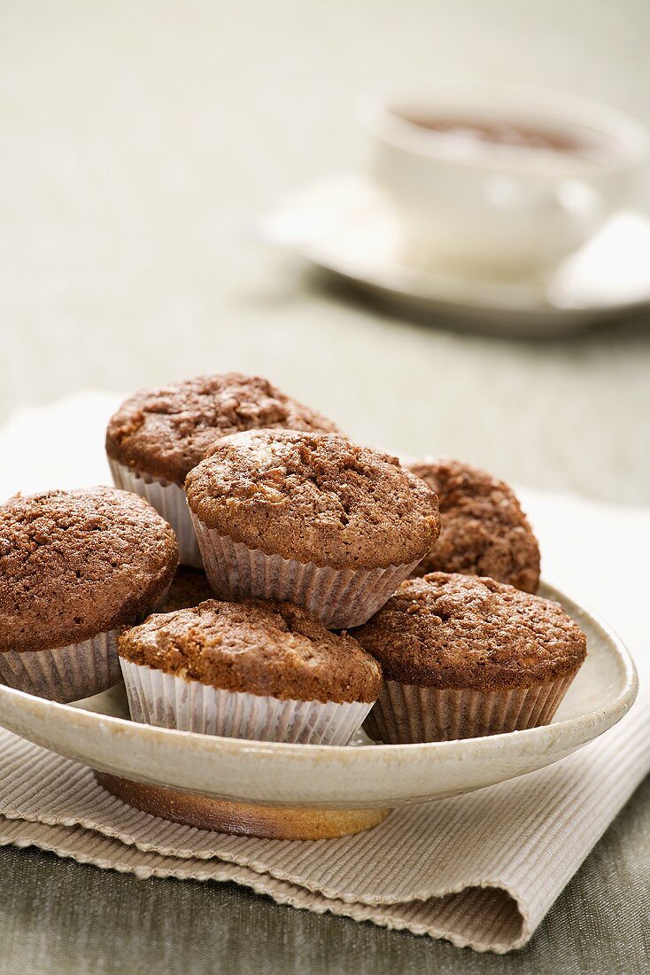 Apple and cocoa muffins