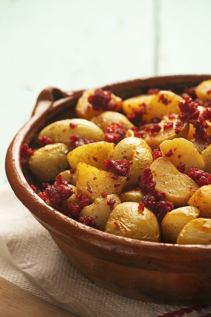 Potatoes with chorizo (Spain)