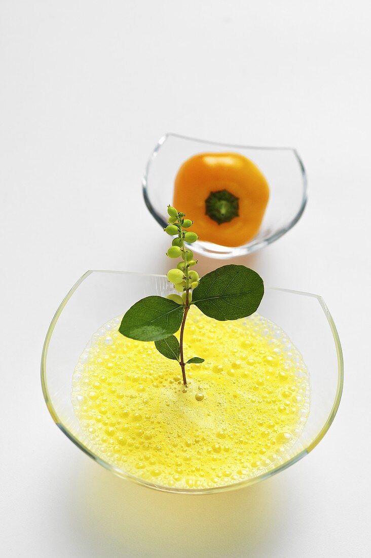Gelbe Paprika-Ingwer-Suppe