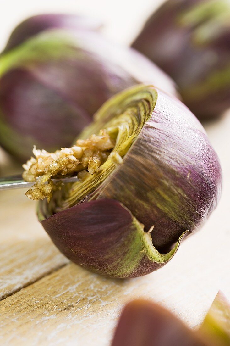 Filled artichokes