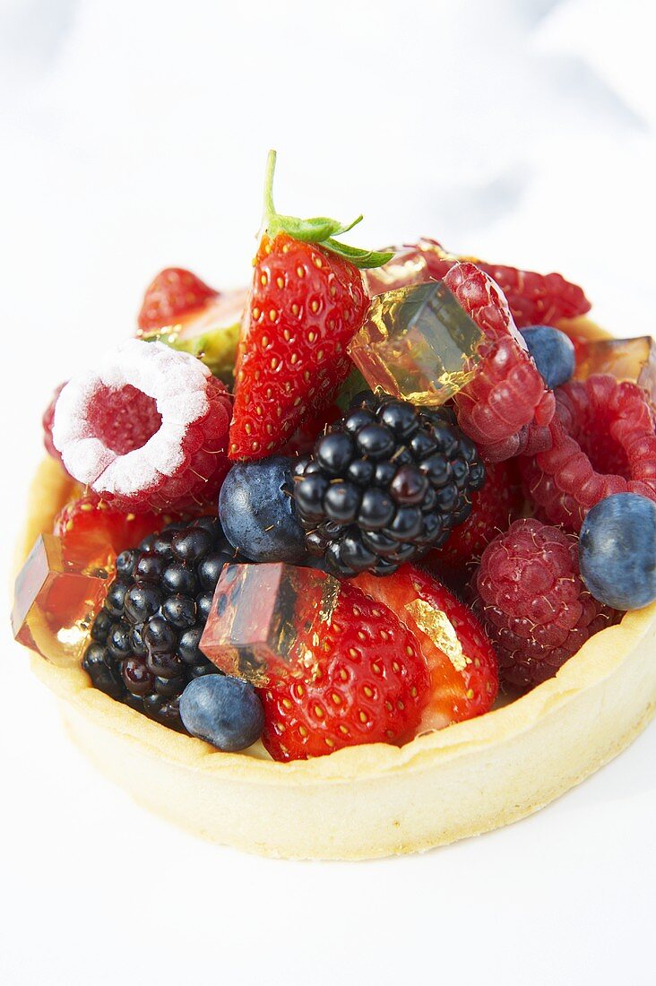A berry and jelly tartlet