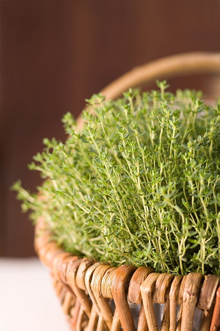 A basket of thyme