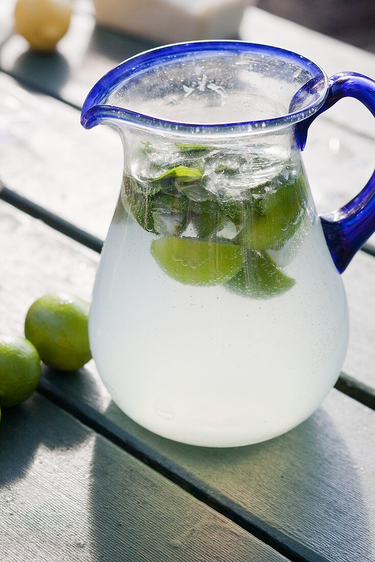 A jug of lemonade